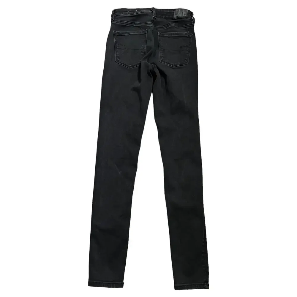 American Eagle Next Level Stretch High Rise Jegging 4 Long Women’s Black 1439 - Picture 3 of 7